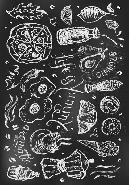 Crni periv tepih 50x80 cm Life Is Yummy – Vitaus