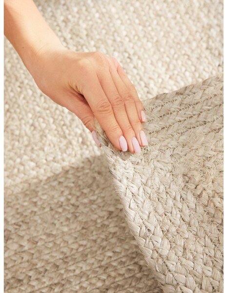 Krem obostrana/ručno rađena jutena staza 80x200 cm Juno – Hanse Home