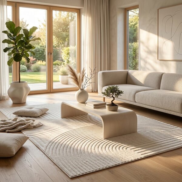 Krem tepih 120x170 cm Whirl – ESTE