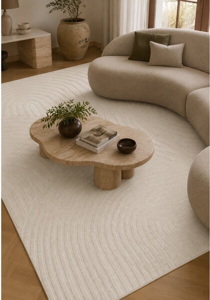 Krem tepih 120x170 cm Whirl – ESTE
