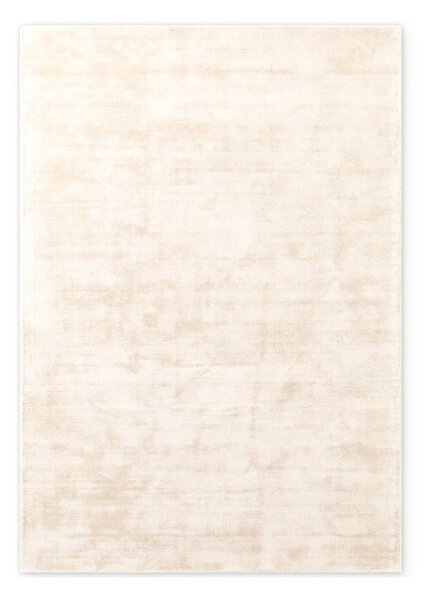 Ručno rađen tepih viskozan boje slonovače 80x150 cm Noemi – Vikosa