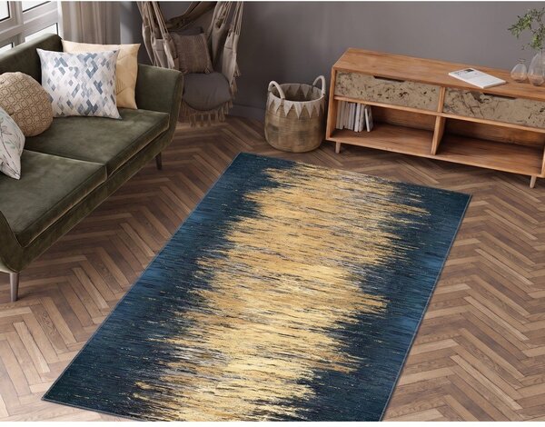 Žuti /tamno plavi periv tepih 50x80 cm Goldie – Vitaus