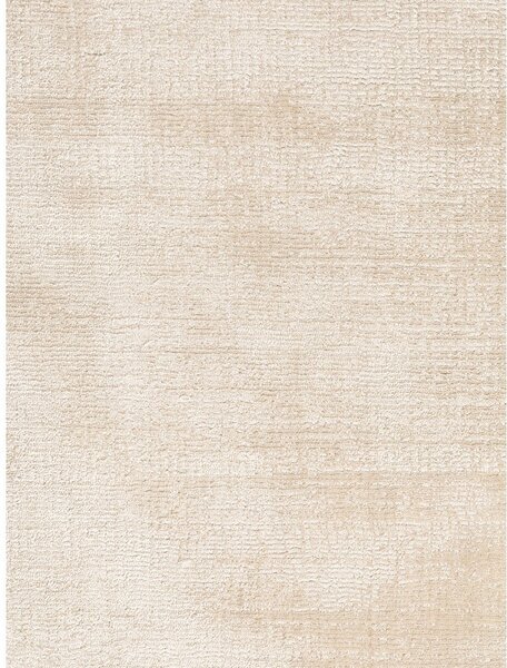 Ručno rađen tepih viskozan boje slonovače 80x150 cm Noemi – Vikosa
