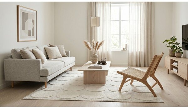 Krem tepih 120x170 cm Bubble – ESTE
