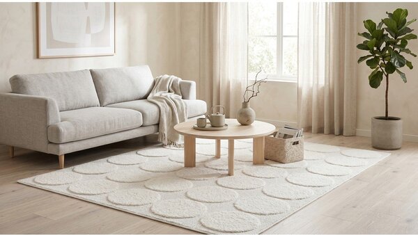 Krem tepih 120x170 cm Bubble – ESTE