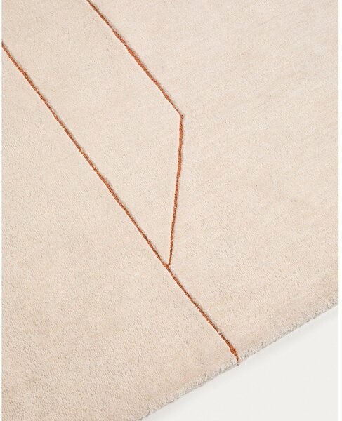 Krem ručno rađen tepih 160x230 cm Delide – Kave Home