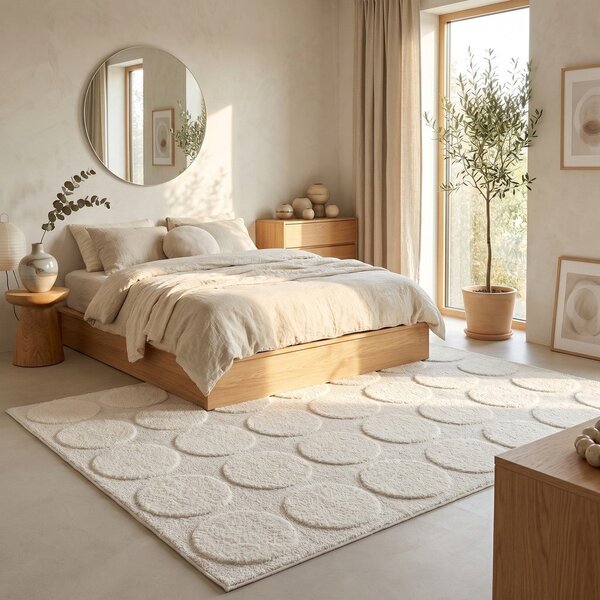 Krem tepih 120x170 cm Bubble – ESTE