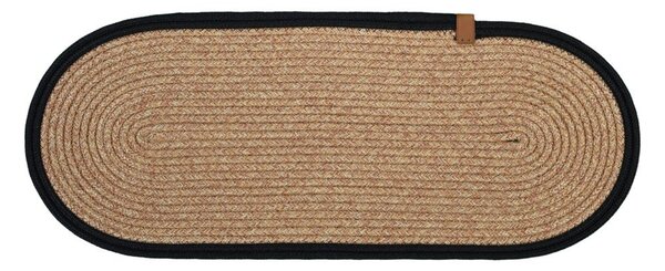 Crni/u prirodnoj boji set tepiha za stepenice 16 kom 25x65 cm Milo Frame – Vitaus