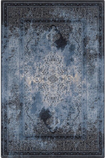 Plavi vunen tepih 100x180 cm Difida – Agnella