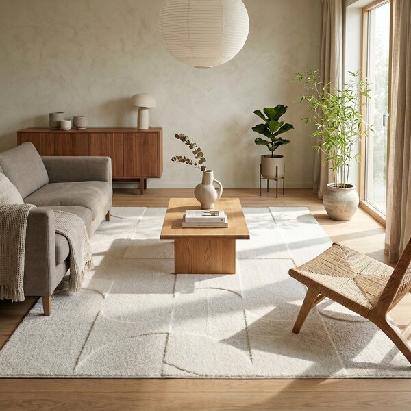 Krem tepih 120x170 cm Luna – ESTE