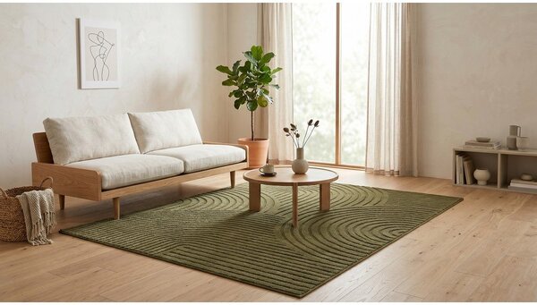Tamno zeleni tepih 120x170 cm Whirl – ESTE