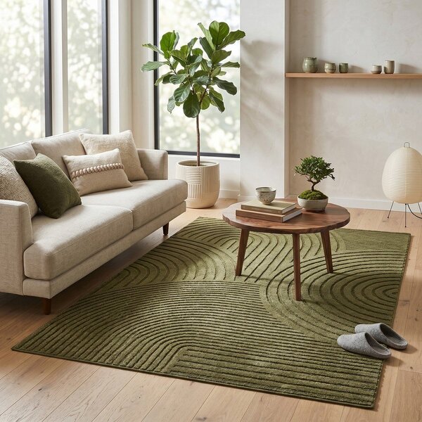 Tamno zeleni tepih 120x170 cm Whirl – ESTE