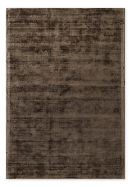 Smeđi ručno rađen tepih viskozan 120x180 cm Noemi – Vikosa