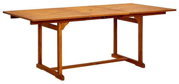 VidaXL Vrtni blagovaonski stol (150 - 200)x100x75 cm od drva bagrema