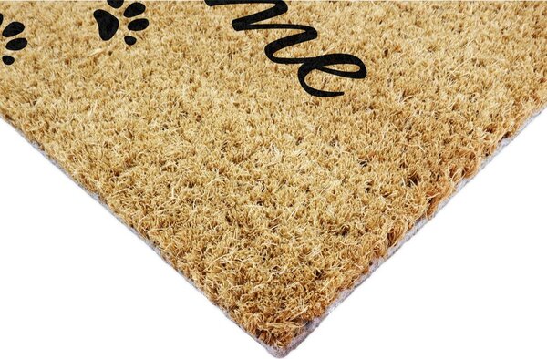 Otirač od kokosovih vlakana 60x90 cm Welcome Paws – Artsy Doormats