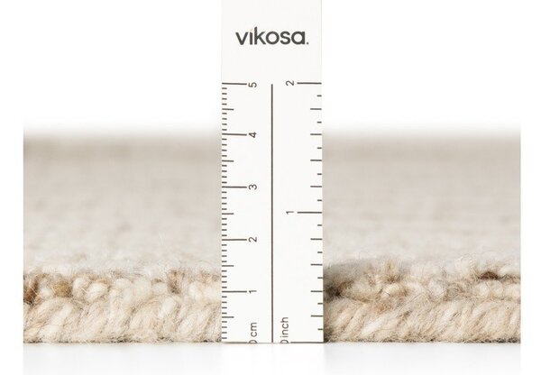Krem ručno rađen vunen tepih 80x150 cm Boho 1.0 Structa – Vikosa