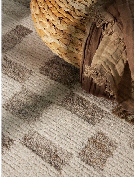 Krem ručno rađen vunen tepih 80x150 cm Boho 1.0 Structa – Vikosa