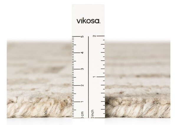 Krem ručno rađen vunen tepih 80x150 cm Boho 1.0 Linara – Vikosa