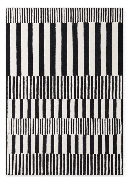 Crno-bijeli ručno rađen vunen tepih 120x180 cm Stryve Pulse – Elle Decoration
