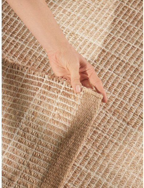 Obostrani/ručno rađen tepih od mješavine jute u prirodnoj boji 120x170 cm Birka – Villeroy&Boch
