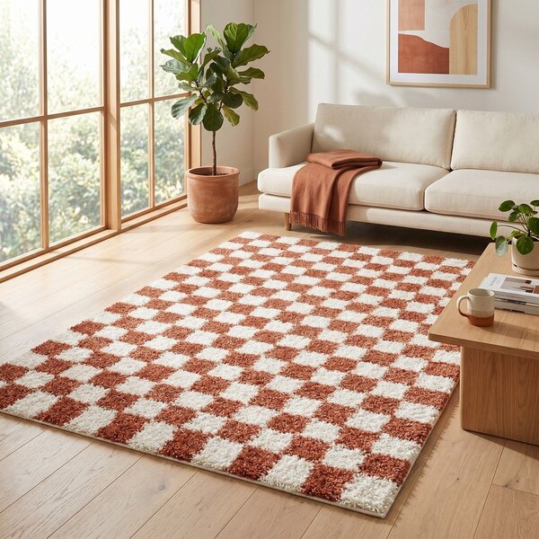 Krem/boje terakote tepih 120x170 cm Grida – ESTE