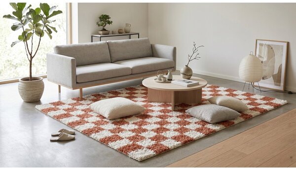 Krem/boje terakote tepih 120x170 cm Grida – ESTE