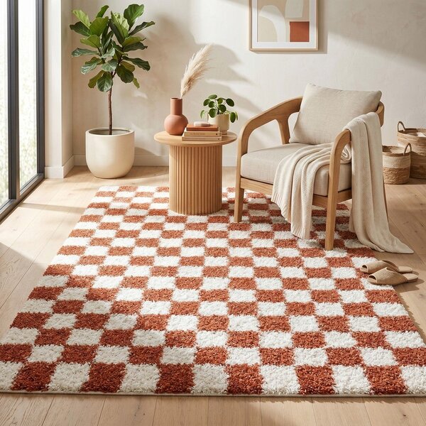 Krem/boje terakote tepih 120x170 cm Grida – ESTE
