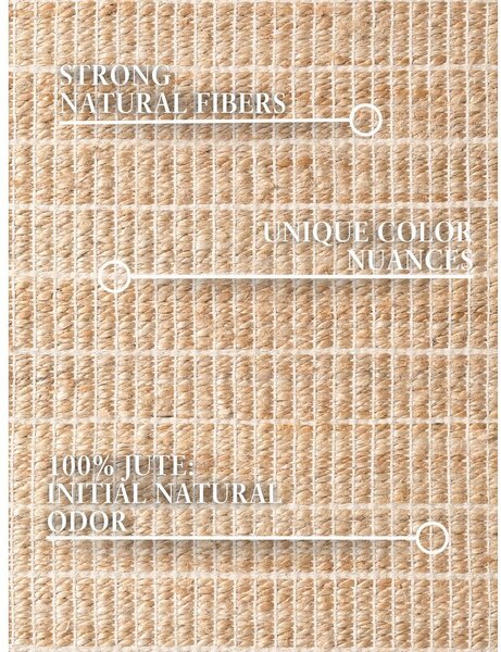 Obostrana/ručno rađena staza od mješavine jute u prirodnoj boji 80x200 cm Birka – Villeroy&Boch
