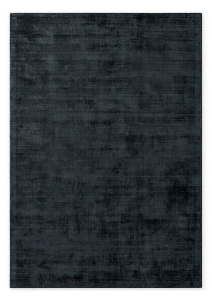 Crni ručno rađen tepih viskozan 120x180 cm Noemi – Vikosa