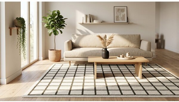 Tamno zeleni/krem tepih 120x170 cm Picnic – ESTE