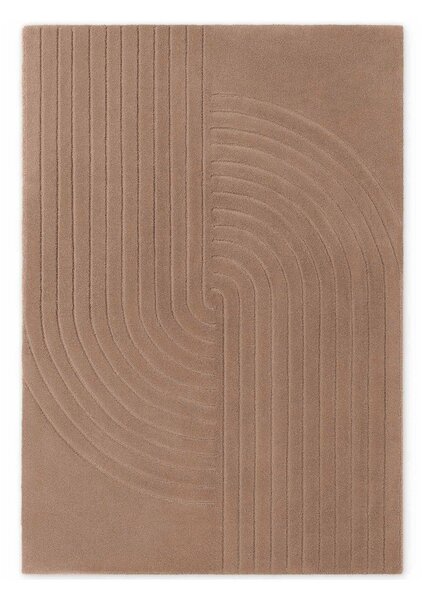 Bež ručno rađen vunen tepih 80x150 cm Arcura – Vikosa