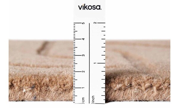 Bež ručno rađen vunen tepih 80x150 cm Arcura – Vikosa