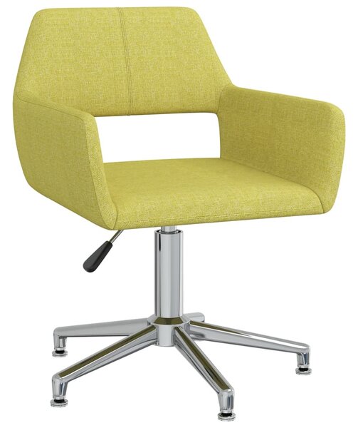 VidaXL Okretna uredska stolica od tkanine zelena