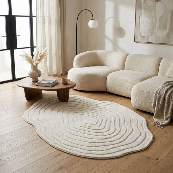 Krem tepih 160x230 cm Pebble – ESTE