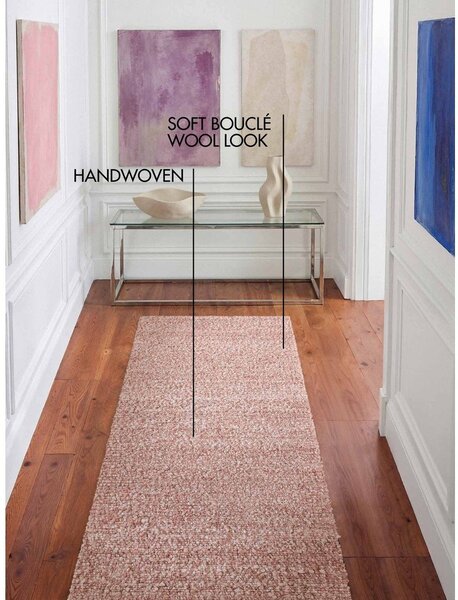 Prljavo roza ručno rađena staza 80x300 cm Notting Hill Portobello – Ted Baker