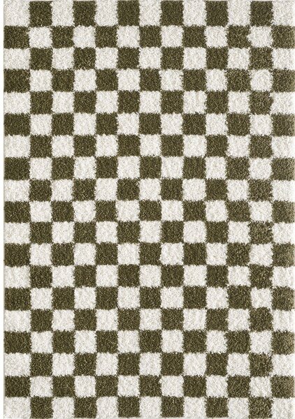 Tamno zeleni/krem tepih 120x170 cm Grida – ESTE