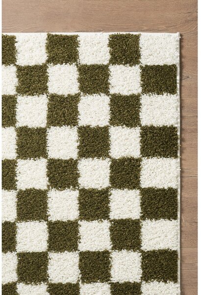 Tamno zeleni/krem tepih 120x170 cm Grida – ESTE
