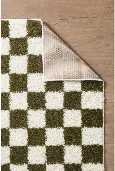 Tamno zeleni/krem tepih 120x170 cm Grida – ESTE