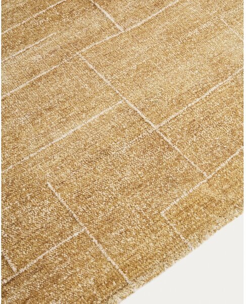 Senf žuti ručno rađen tepih 160x230 cm Eloda – Kave Home