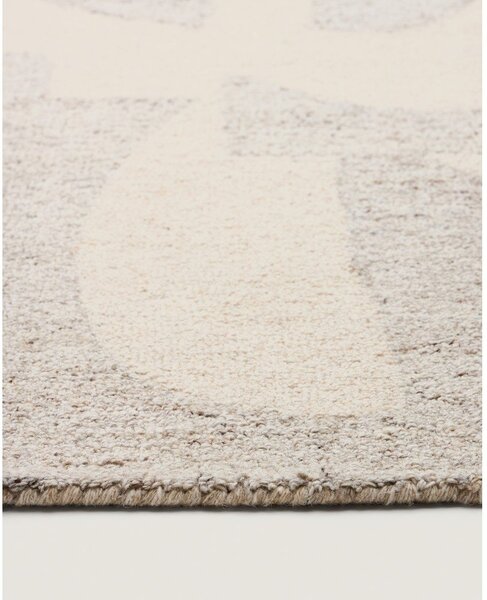 Sivi/bež ručno rađen vunen tepih 200x300 cm Norela – Kave Home