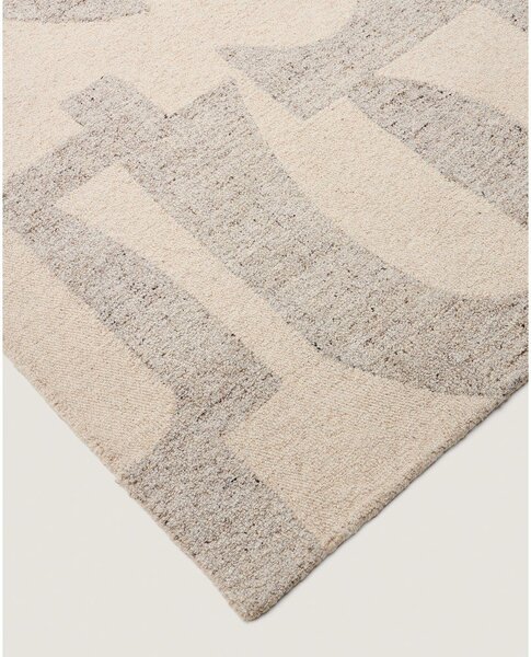 Sivi/bež ručno rađen vunen tepih 200x300 cm Norela – Kave Home