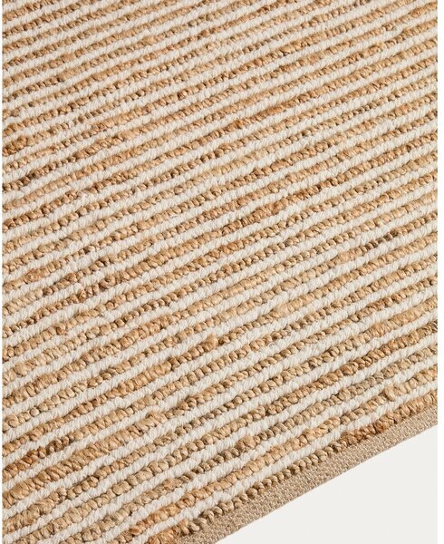 Ručno rađen juten tepih u prirodnoj boji 200x300 cm Derule – Kave Home