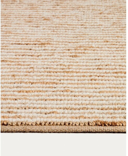 Ručno rađen juten tepih u prirodnoj boji 200x300 cm Derule – Kave Home