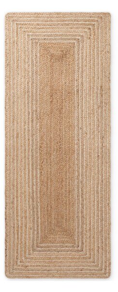 Obostrana/ručno rađena jutena staza u prirodnoj boji/u svijetloj prirodnoj boji 80x200 cm Juno – Hanse Home