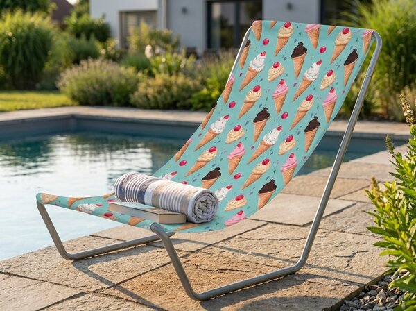 Sklopivi ležaljka za plažu SAND ICE CREAM, šareno