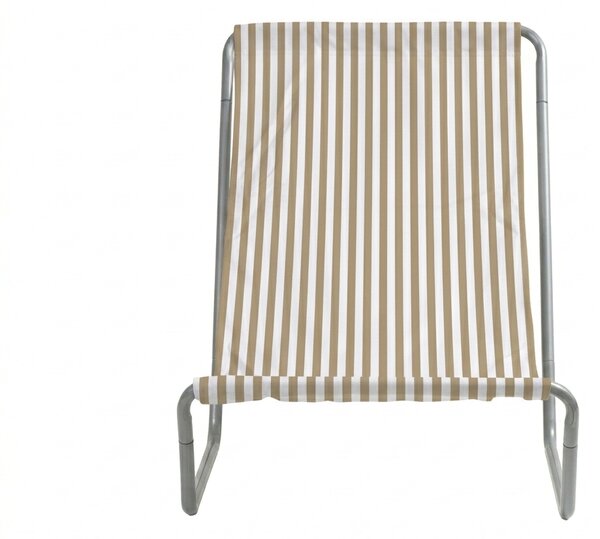 Sklopivi plažni ležaljka SAND STRIPES, smeđa