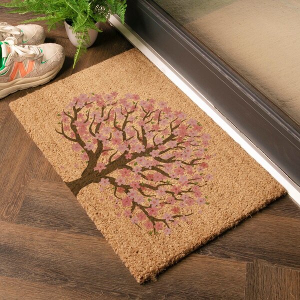 Otirač od kokosovih vlakana 60x90 cm Blossom Tree of Life – Artsy Doormats
