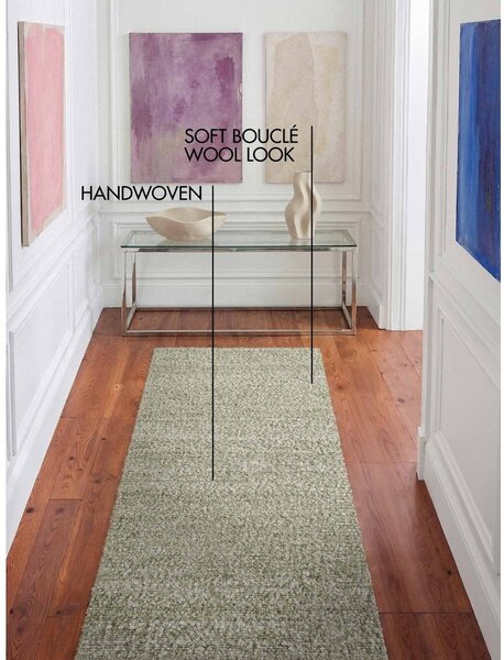 Svijetlo zelena ručno rađena staza 80x200 cm Notting Hill Portobello – Ted Baker