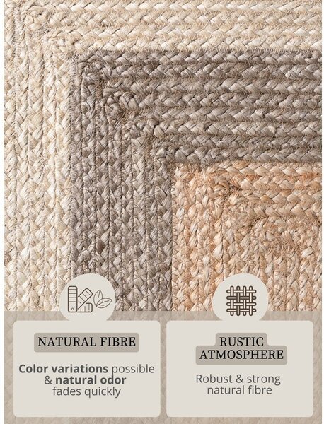 Obostrana/ručno rađena jutena staza 80x200 cm Juno – Hanse Home