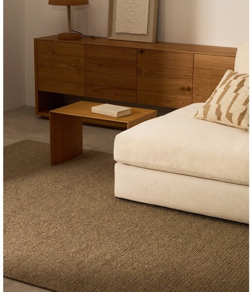 Smeđe-sivi tepih 160x230 cm Galinda – Kave Home